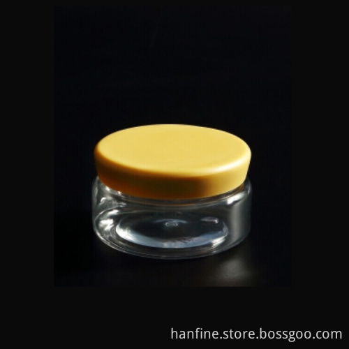 Factory sale 100g empty transparent plastics hair care packaging jar